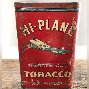Vintage 1930’s Hi-Plane Advertising Tin